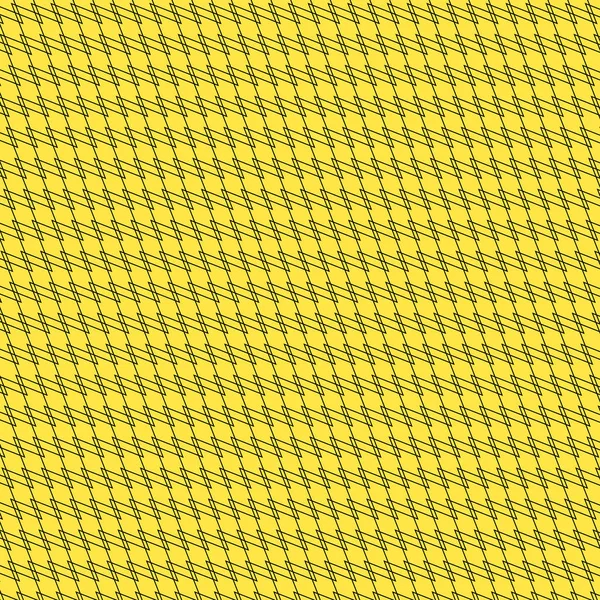 Schwarz / gelber Hintergrund mit ineinandergreifenden Linien, abstrakter Patte — Stockfoto