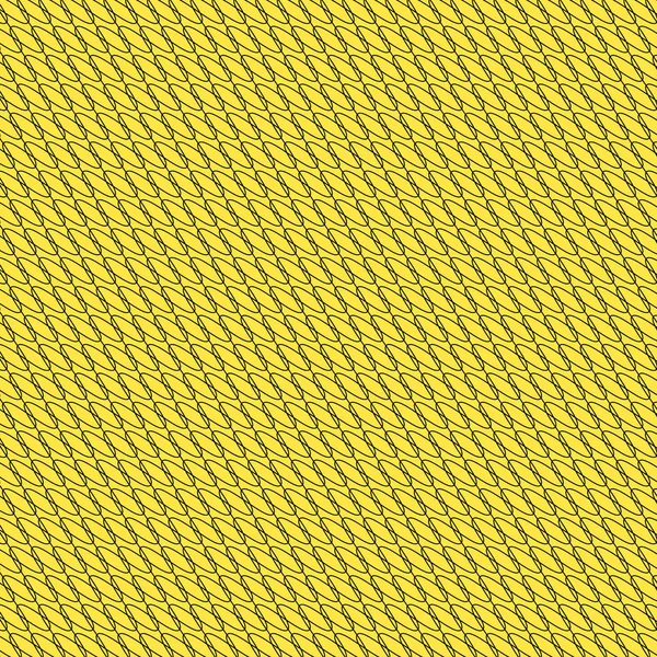 Fond noir / jaune avec lignes entrelacées, patte abstraite — Photo