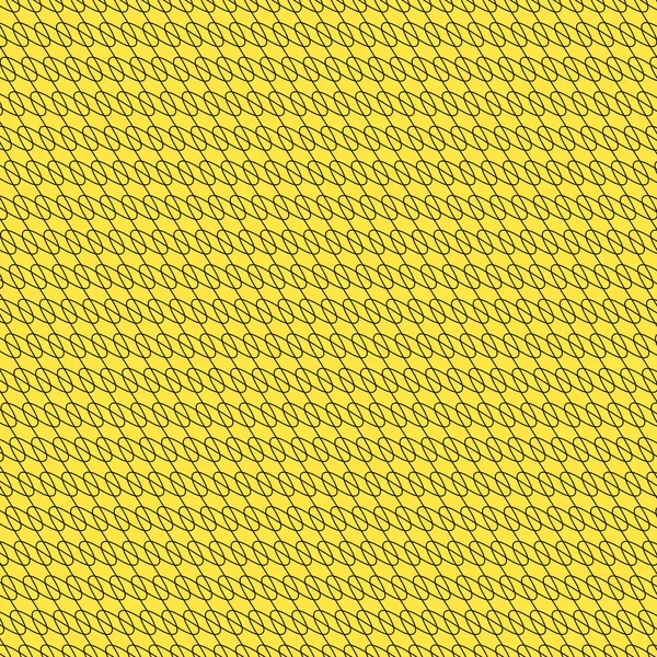 Fundo preto / amarelo com linhas entrelaçadas, patte abstrato — Fotografia de Stock