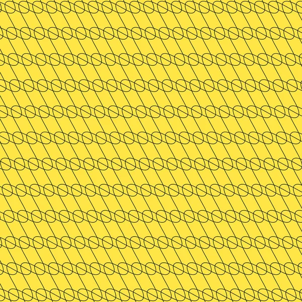 Zwart/geel achtergrond met interlacing lijnen, abstracte Patt — Stockfoto