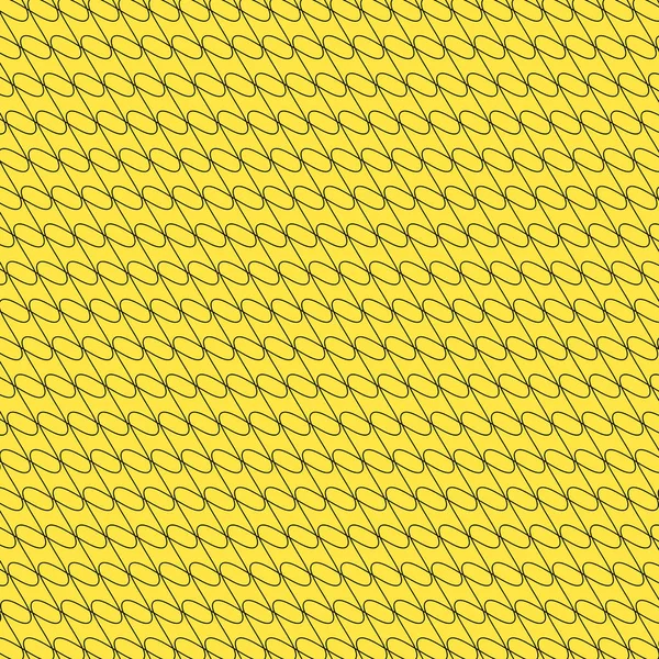 Svart/gul bakgrund med sammanflätning linjer, abstrakt Patte — Stockfoto