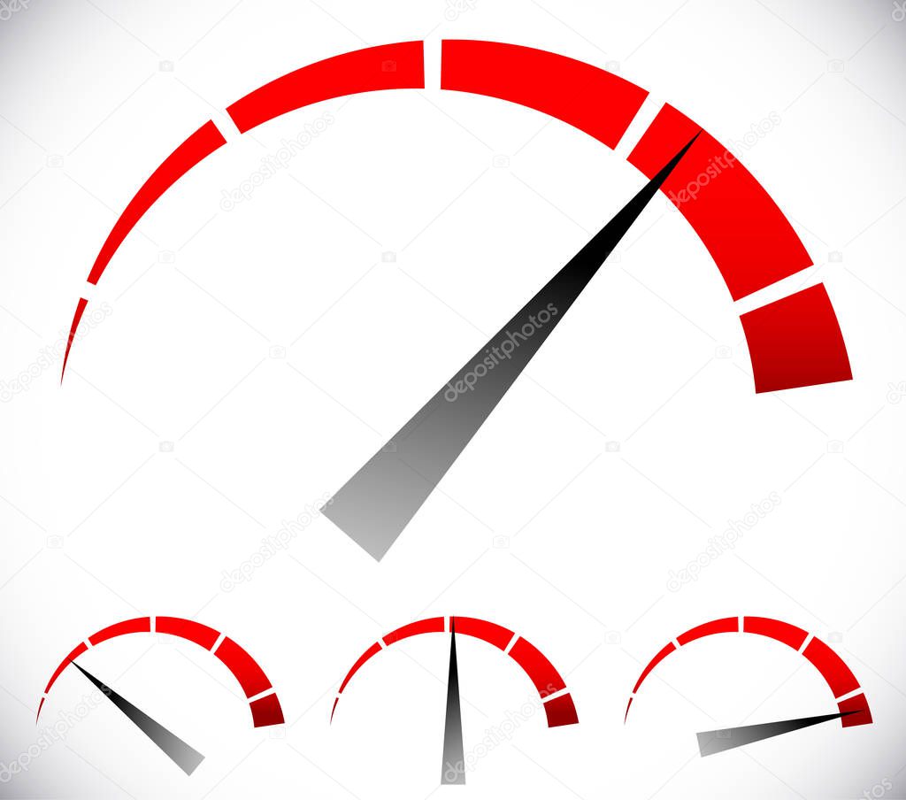 Pressure gauge, generic dial template. vector graphic