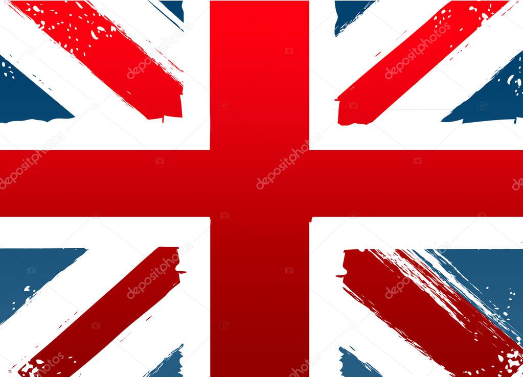 Grunge Flag England background 