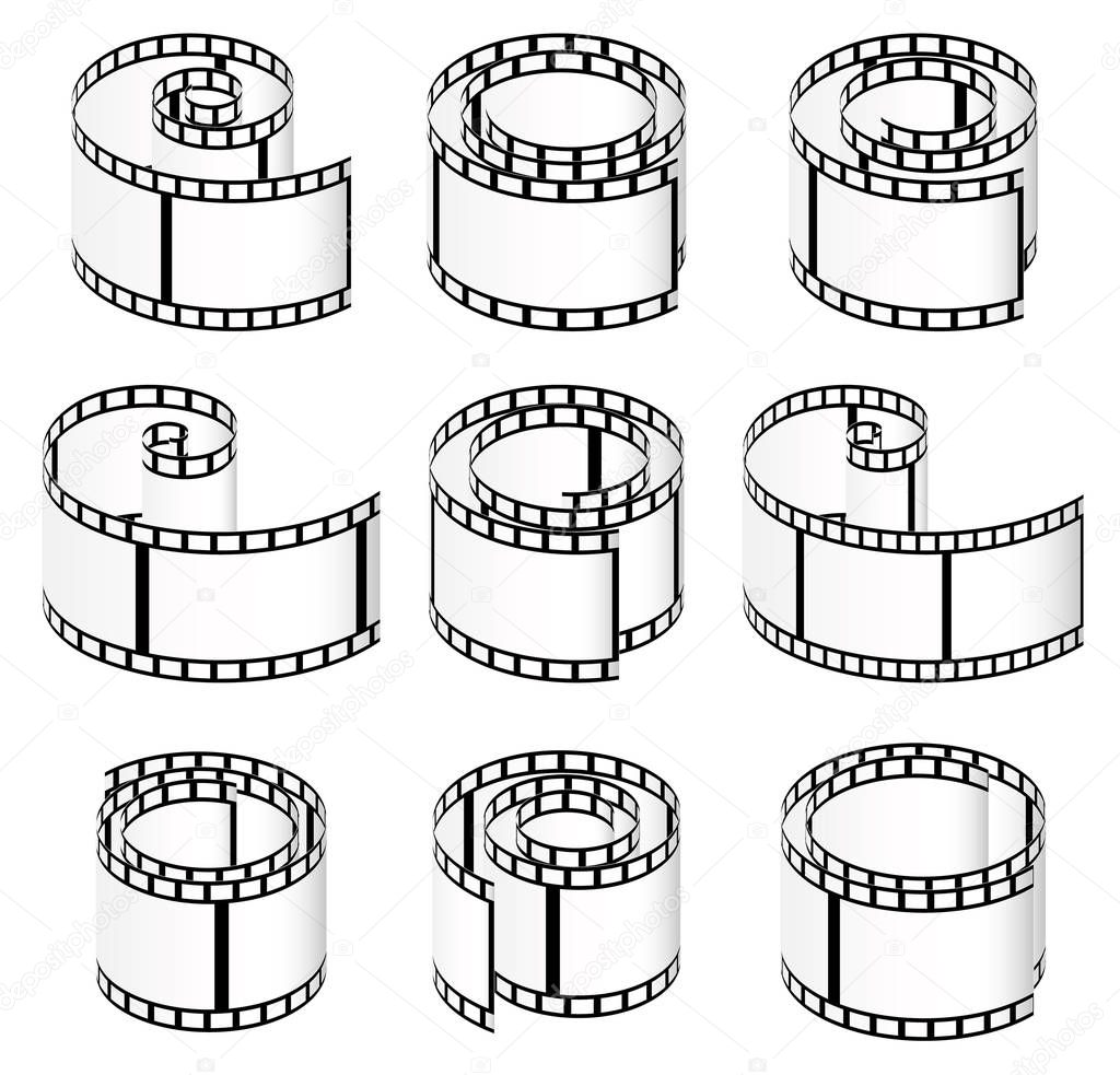 Filmstrips vectors for photography concept (eps10)