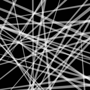 Soyut vektör. Düz, sivri çizgiler rasgele yerleştirilmiş.