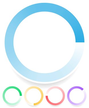 Yuvarlak Preloader, tampon şekli, dairesel ilerleme göstergesi