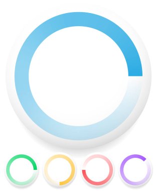 Yuvarlak Preloader, tampon şekli, dairesel ilerleme göstergesi