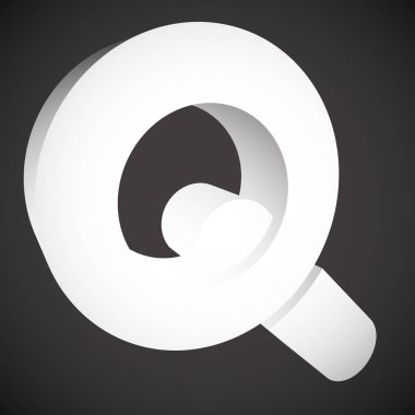 Büyüteç/büyüteç cam sembolü, simge. Seach, arama, zoom, tr