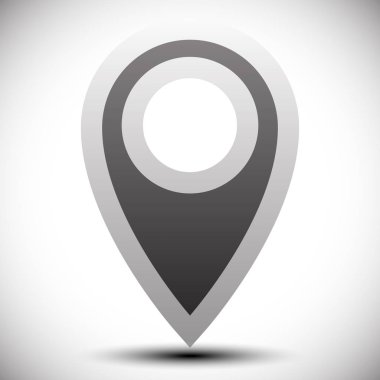 Harita pin, harita Marker vector. Ok, haritacılık için işaretçi simgesi,