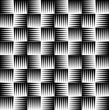 Siyah ve beyaz desen, sivri şekiller. Tekrarlanabilir geri