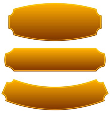 3 dikdörtgen plak, banner arka plan seti