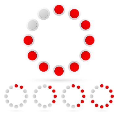 İlerleme daireler, UI grafik