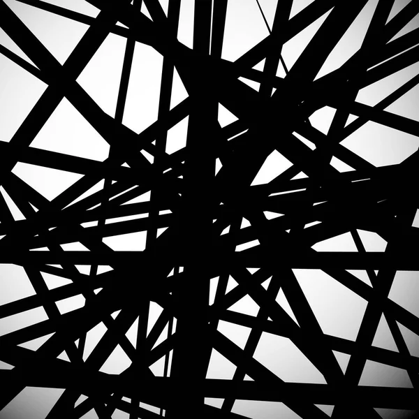 Vector abstracto. Líneas rectas y puntiagudas colocadas al azar . — Foto de Stock
