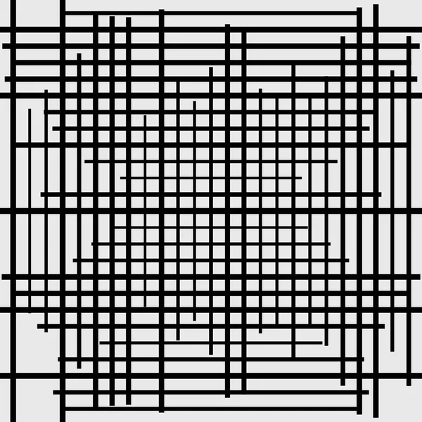 Fekete-fehér absztrakt művészet véletlenszerű vonalak. szerkeszthető. — Stock Fotó