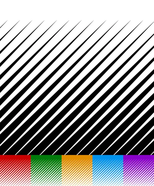 Fond abstrait, motif de lignes. Lot de 6 versions monochromes — Photo