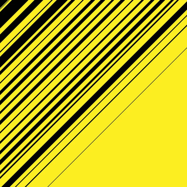 Lignes diagonales noires et jaunes avec différentes épaisseurs. Résumés — Photo