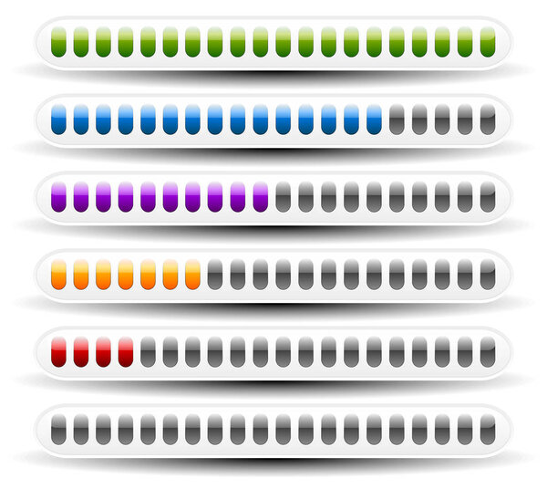 Loading or measuring bars, interface elements