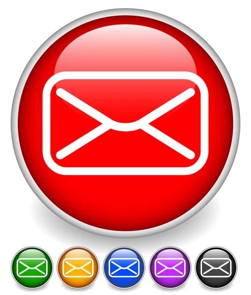 電子メール、封筒または文字記号付きのアイコン、eps10 — ストック写真
