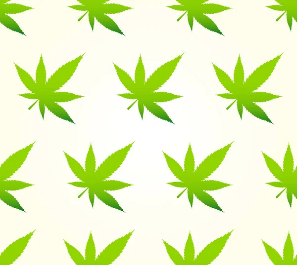 Marihuana Pattern White — Stockfoto