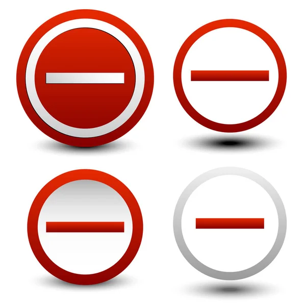 Набор без входных или минусовых знаков, кнопок — стоковое фото