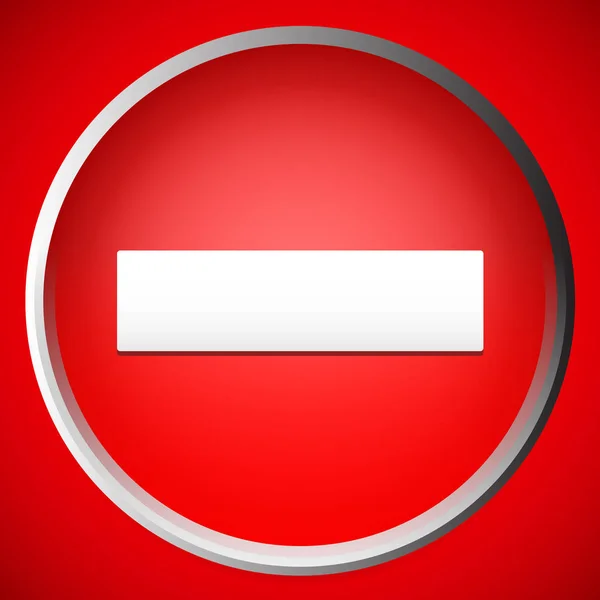 红色禁止, 背景上没有入境标志 — 图库照片