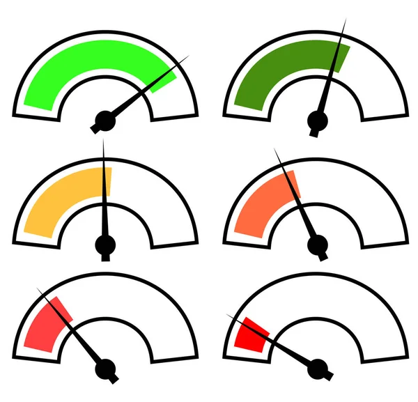 Calibre Dial Medida Punto Referencia Nivel Presión Signos Indicación — Foto de Stock