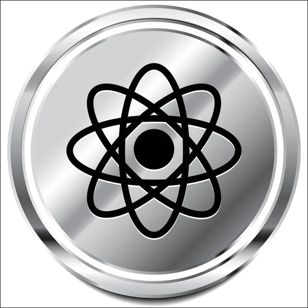 Molécula simbólica, icono de símbolo atómico para química, biología, rese — Foto de Stock