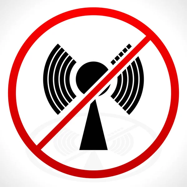 No signal, bad antenna concepts. Vector icon — Stock Photo, Image
