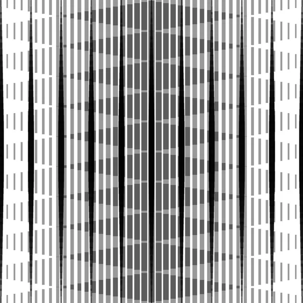 Черно-белый повторяющийся рисунок с абстрактной геометрией — стоковое фото