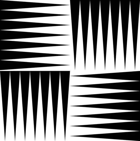 Zwart-wit patroon van edgy, spitse vormen. Herhaalbare rug — Stockfoto