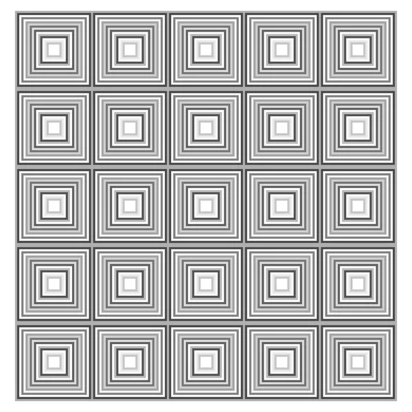 Reeks abstracte naadloze patronen met vierkanten. Vector. — Stockfoto