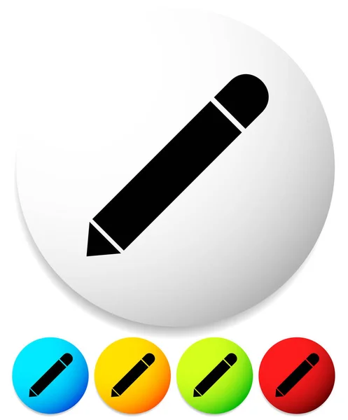Ołówek ikony — Zdjęcie stockowe