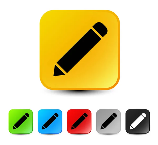 Bleistift-Icon-Set — Stockfoto