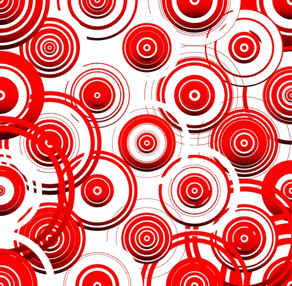 Абстрактный рисунок с красными кругами. редактируемый вектор . — стоковое фото