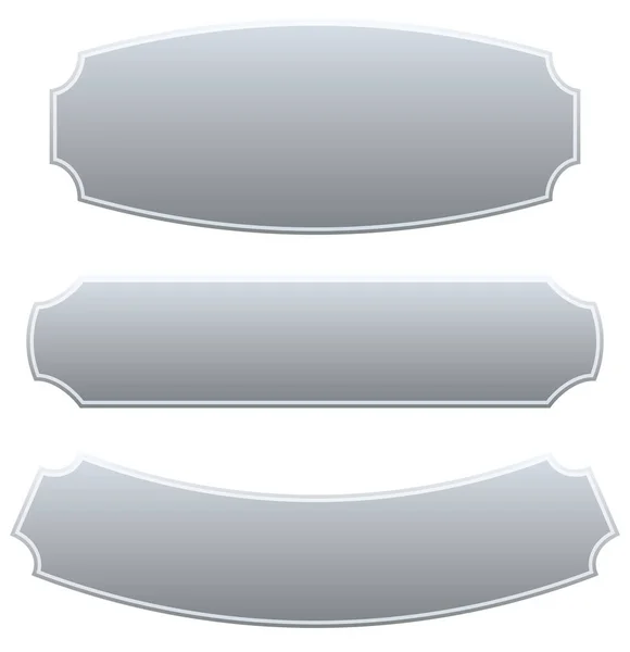 Szett 3 téglalap alakú lepedék, banner hátterek — Stock Fotó