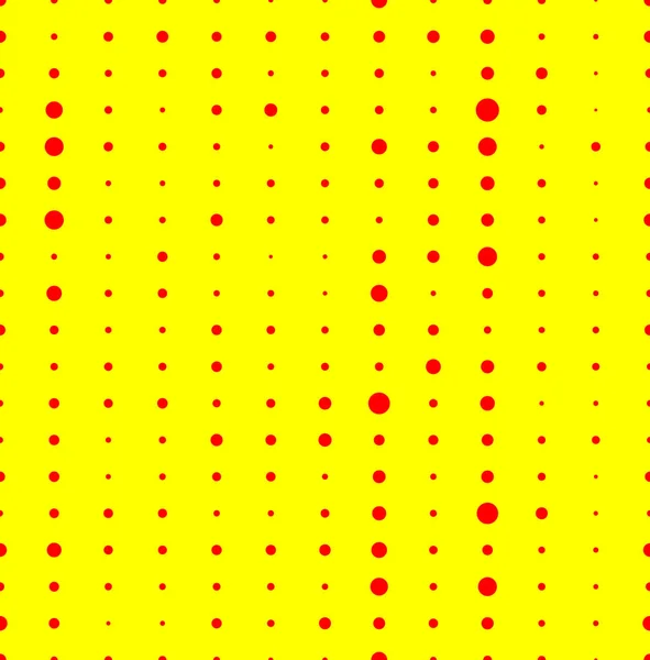 Duotone, red, yellow pop art, polka dot, dotted pattern. — Stock Photo, Image