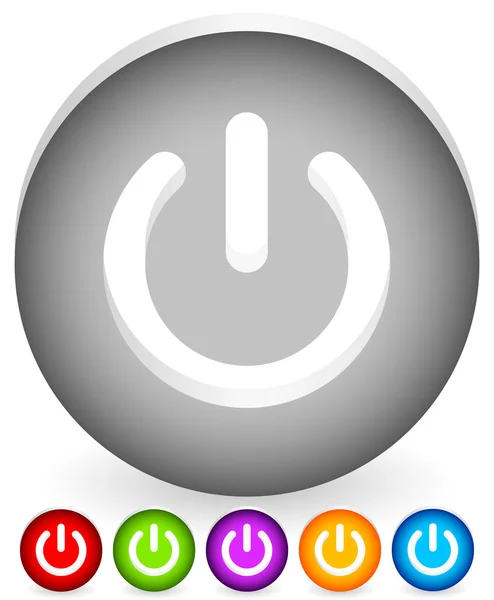 Strömbrytaren, Power symbol grafik (eps10) — Stockfoto