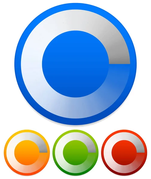 Precargador circular, símbolo tampón o emblema del círculo general, círculo — Foto de Stock