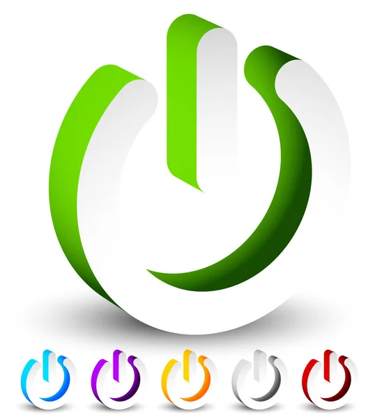 Power-knop, Power Symbol graphics (eps10) — Stockfoto