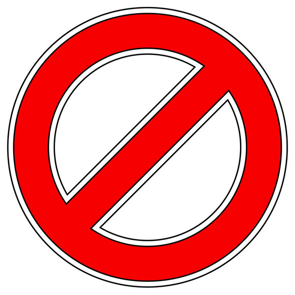 Запрет, ограничение, никаких входных знаков. Потому что доступа нет.
