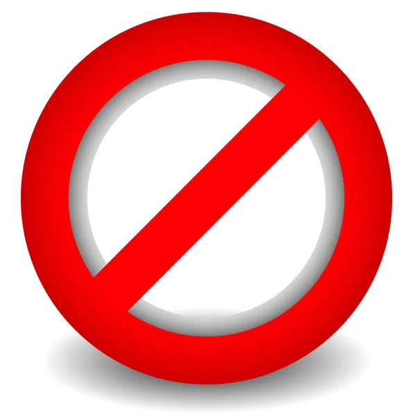 Red prohibition, restriction - No entry sign.  Illustratio — Stock Photo, Image