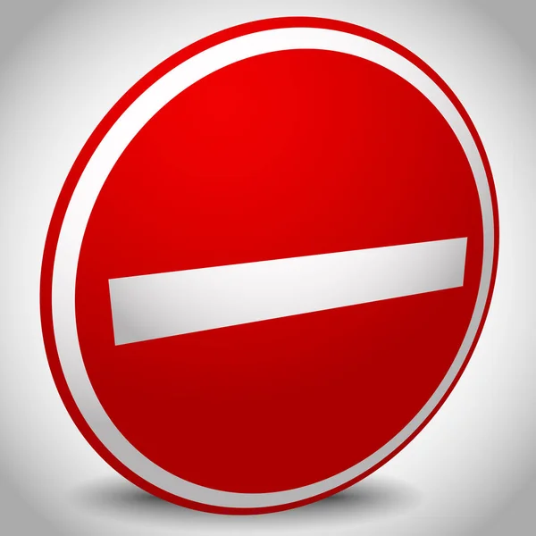 Prohibition, restriction, no entry sign. For no access, preventi — Stock Photo, Image