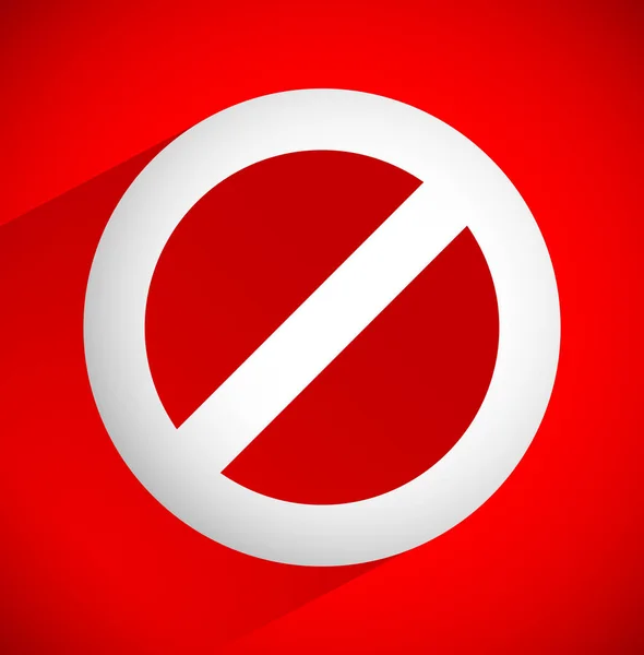 Красный запрет, красный - запрещающий знак. Фабрегас — стоковое фото