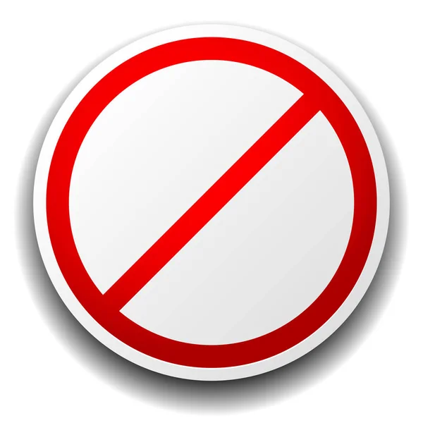 Zákazová značka izolované na bílém pro vstup, žádný vstup, wr — Stock fotografie