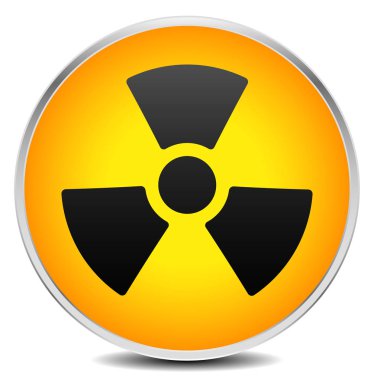 Basit radyasyon, radyoaktivite işareti. EPS 10 illüstrasyon