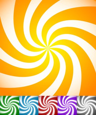 Renkli arka plan seti, dönen, döner şerit ile