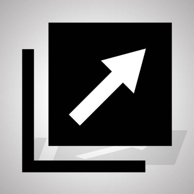 ok sanatsal raster illüstrasyon ile basit simge