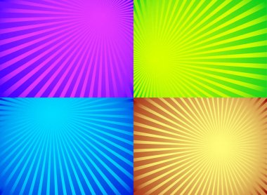 Yayılan, kesişen çizgiler, arka plan ışınları. Yıldız patlaması bilinen