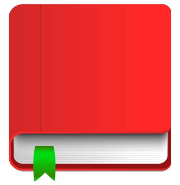 Basit simge, dergi, kitap, yayıncılık, yazma kavramları için sembol. 