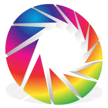 Fotoğraf kavramları için diyafram ile kamera deklanşör.